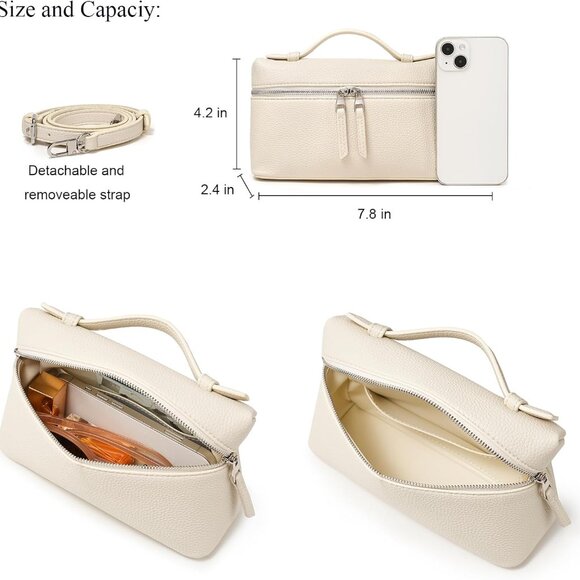 Fashionable Gray Shoulder Bag with Zipper Closure - Perfect Daily Accessory - Picture 6 of 6